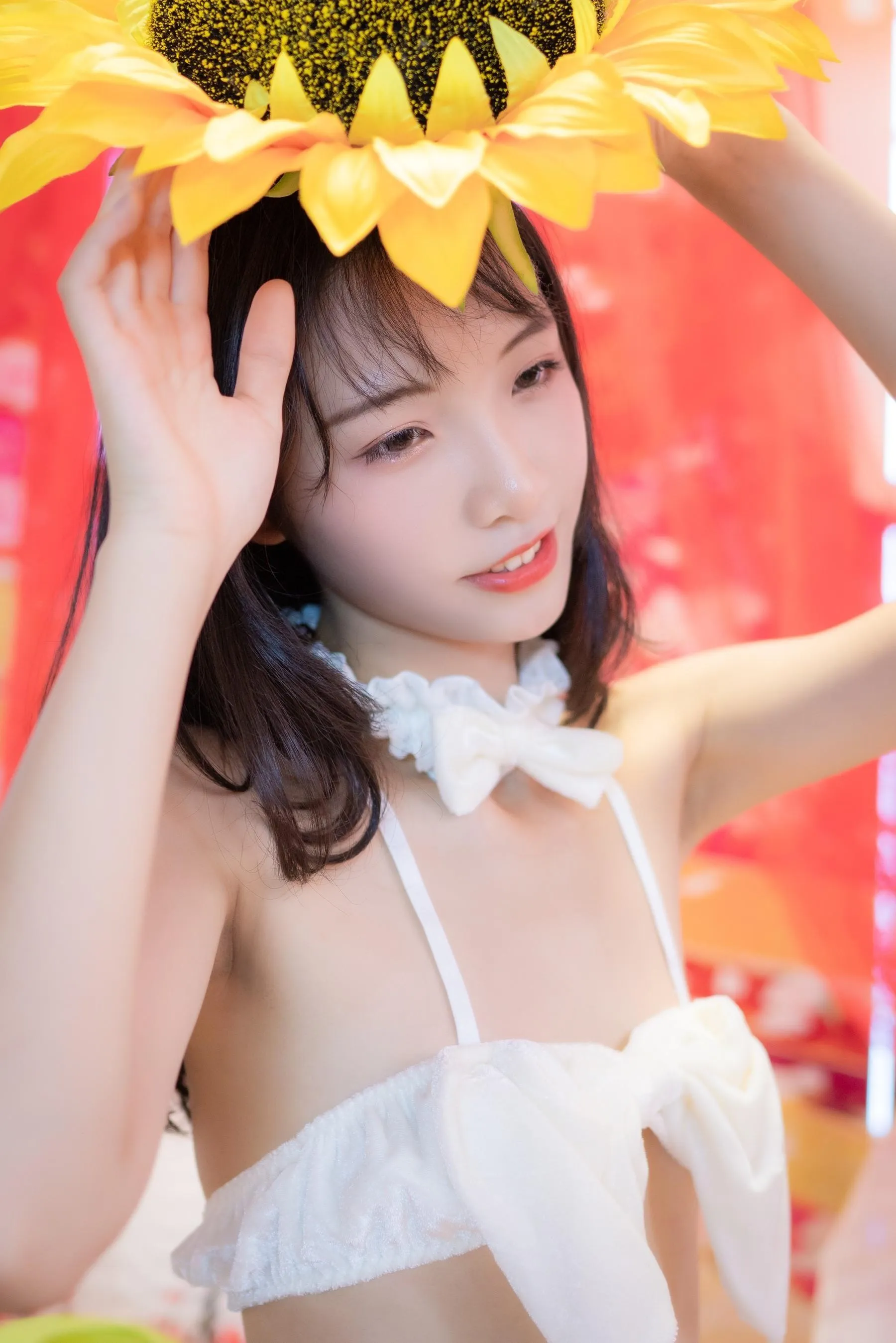 西瓜少女 NO.004 日系棚拍白猫咪内衣 [35P]插图4